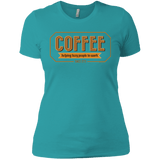 T-Shirts Tahiti Blue / X-Small Coffee For Lazy People Women's Premium T-Shirt