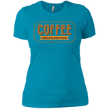 T-Shirts Turquoise / X-Small Coffee For Lazy People Women's Premium T-Shirt