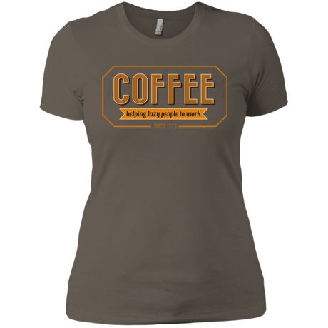 T-Shirts Warm Grey / X-Small Coffee For Lazy People Women's Premium T-Shirt