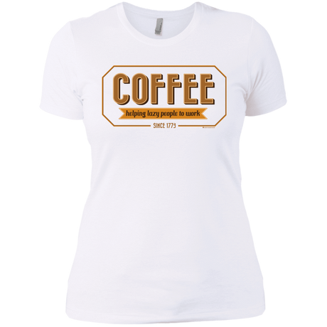 T-Shirts White / X-Small Coffee For Lazy People Women's Premium T-Shirt
