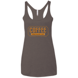 T-Shirts Macchiato / X-Small Coffee For Lazy People Women's Triblend Racerback Tank
