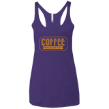 T-Shirts Purple Rush / X-Small Coffee For Lazy People Women's Triblend Racerback Tank