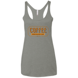 T-Shirts Venetian Grey / X-Small Coffee For Lazy People Women's Triblend Racerback Tank