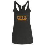 T-Shirts Vintage Black / X-Small Coffee For Lazy People Women's Triblend Racerback Tank
