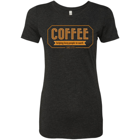 T-Shirts Vintage Black / Small Coffee For Lazy People Women's Triblend T-Shirt