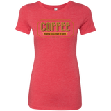 T-Shirts Vintage Red / Small Coffee For Lazy People Women's Triblend T-Shirt