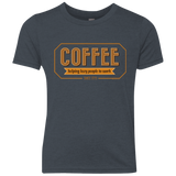 T-Shirts Vintage Navy / YXS Coffee For Lazy People Youth Triblend T-Shirt
