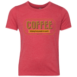 T-Shirts Vintage Red / YXS Coffee For Lazy People Youth Triblend T-Shirt