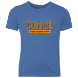 T-Shirts Vintage Royal / YXS Coffee For Lazy People Youth Triblend T-Shirt