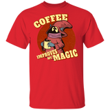 T-Shirts Red / S Coffee Improves My Magic T-Shirt