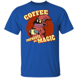 T-Shirts Royal / S Coffee Improves My Magic T-Shirt