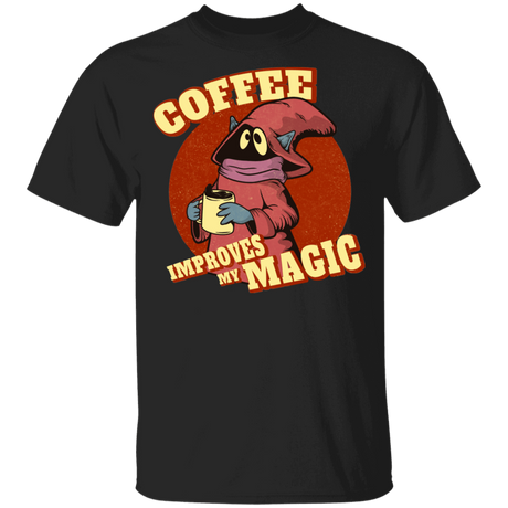 T-Shirts Black / YXS Coffee Improves My Magic Youth T-Shirt