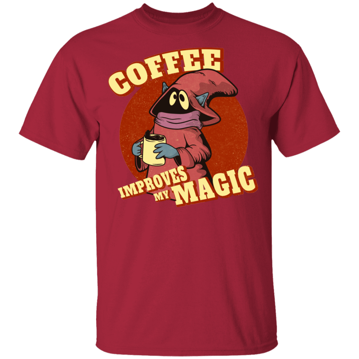 T-Shirts Cardinal / YXS Coffee Improves My Magic Youth T-Shirt