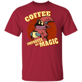 T-Shirts Cardinal / YXS Coffee Improves My Magic Youth T-Shirt