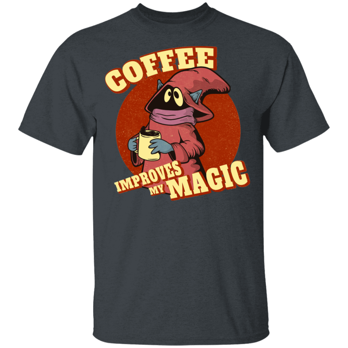 T-Shirts Dark Heather / YXS Coffee Improves My Magic Youth T-Shirt