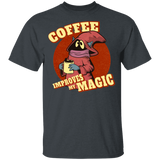 T-Shirts Dark Heather / YXS Coffee Improves My Magic Youth T-Shirt