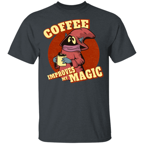 T-Shirts Dark Heather / YXS Coffee Improves My Magic Youth T-Shirt