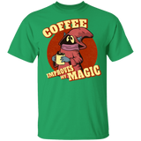 T-Shirts Irish Green / YXS Coffee Improves My Magic Youth T-Shirt