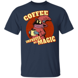 T-Shirts Navy / YXS Coffee Improves My Magic Youth T-Shirt