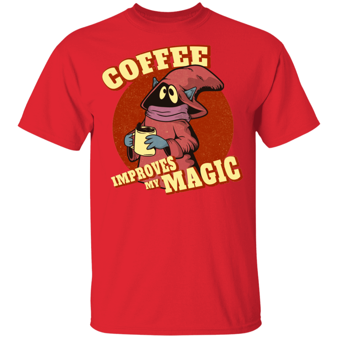 T-Shirts Red / YXS Coffee Improves My Magic Youth T-Shirt