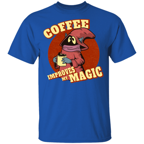 T-Shirts Royal / YXS Coffee Improves My Magic Youth T-Shirt