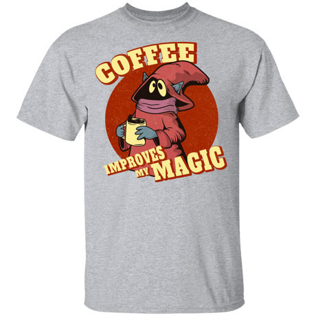 T-Shirts Sport Grey / YXS Coffee Improves My Magic Youth T-Shirt