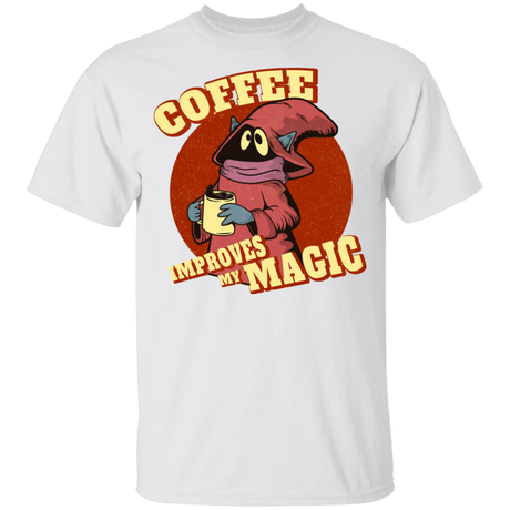 T-Shirts White / YXS Coffee Improves My Magic Youth T-Shirt