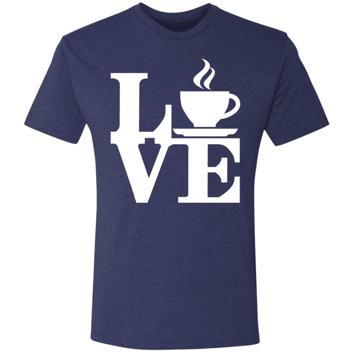 T-Shirts Vintage Navy / S Coffee Love Men's Triblend T-Shirt