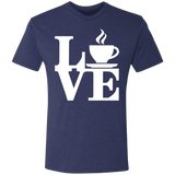 T-Shirts Vintage Navy / S Coffee Love Men's Triblend T-Shirt