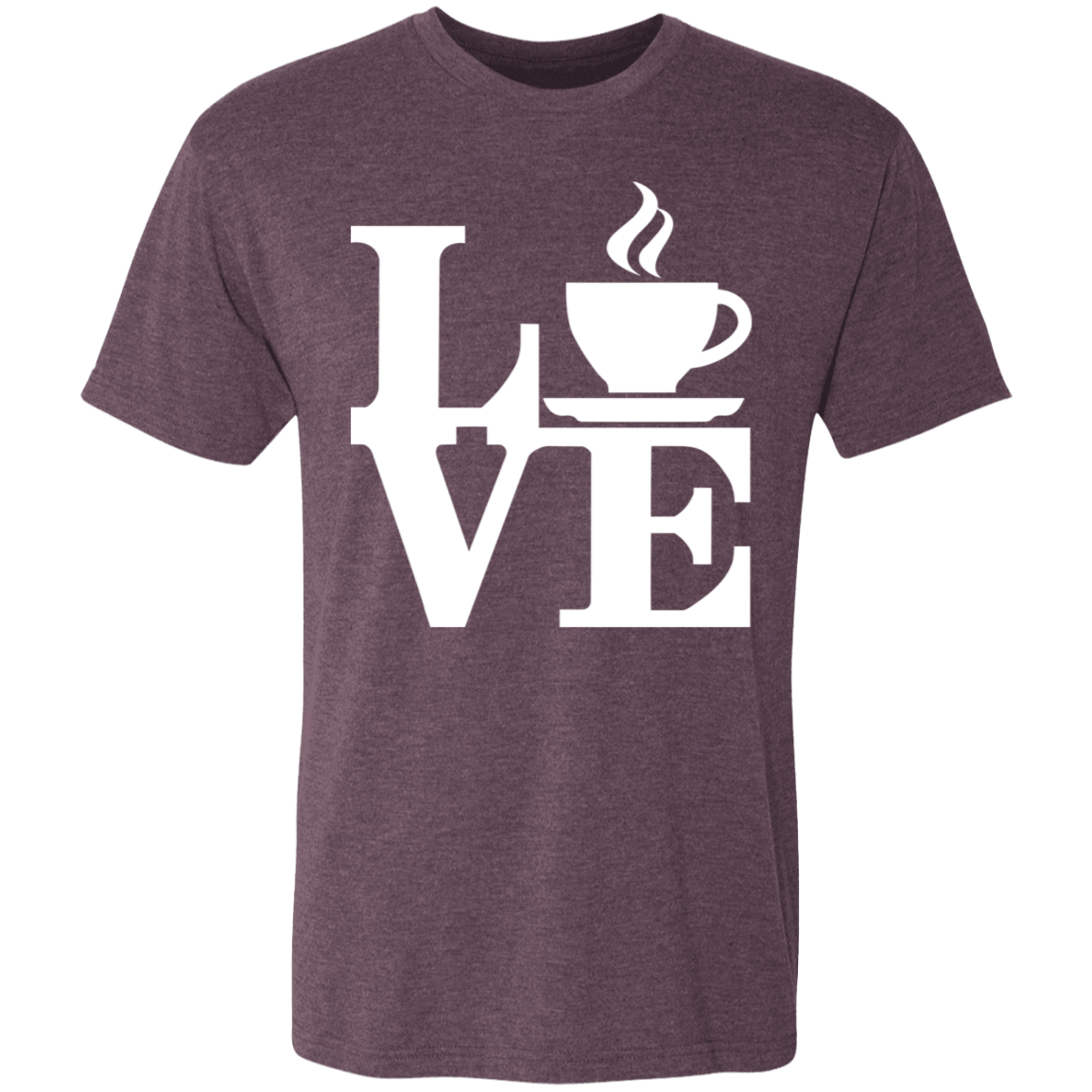 T-Shirts Vintage Purple / S Coffee Love Men's Triblend T-Shirt