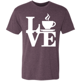 T-Shirts Vintage Purple / S Coffee Love Men's Triblend T-Shirt