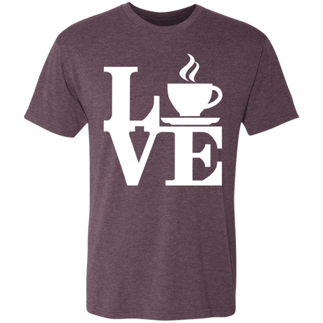 T-Shirts Vintage Purple / S Coffee Love Men's Triblend T-Shirt