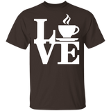 T-Shirts Dark Chocolate / S Coffee Love T-Shirt