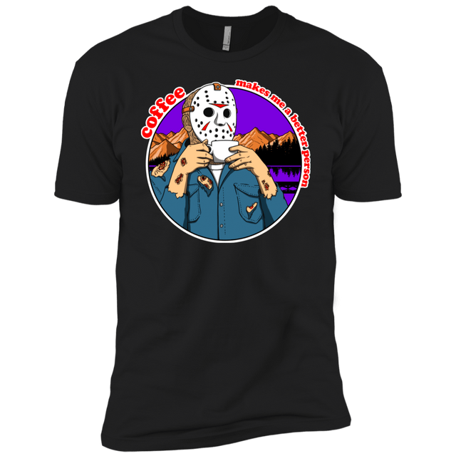 T-Shirts Black / YXS Coffee Makes Me Better Boys Premium T-Shirt