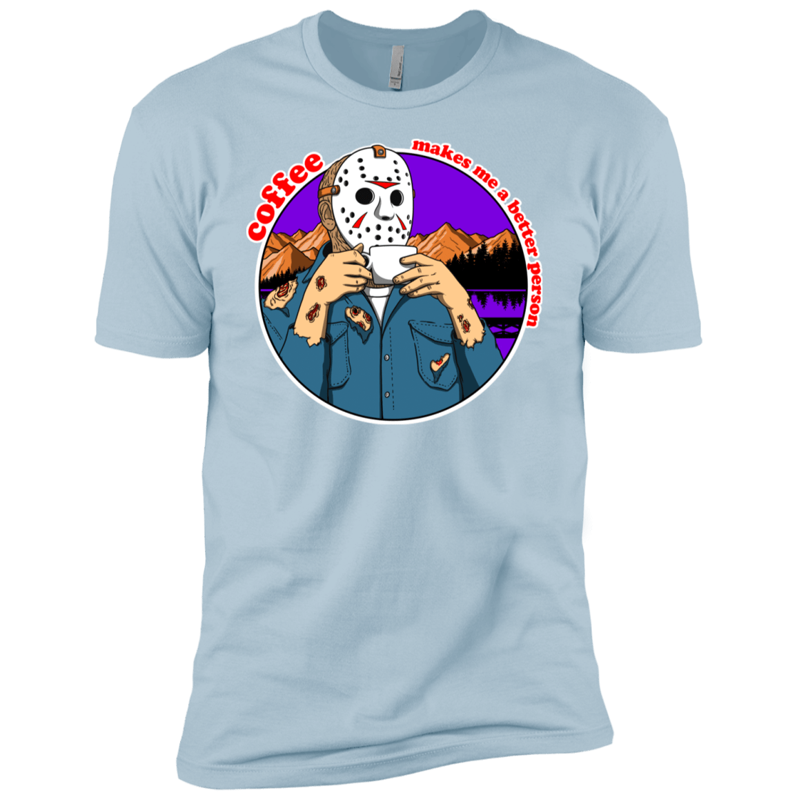 T-Shirts Light Blue / YXS Coffee Makes Me Better Boys Premium T-Shirt