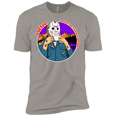 T-Shirts Light Grey / YXS Coffee Makes Me Better Boys Premium T-Shirt