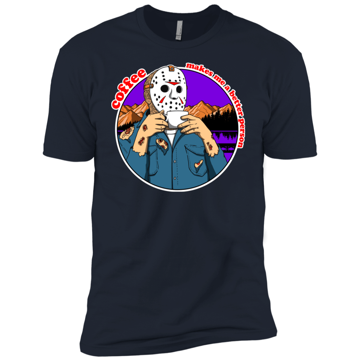 T-Shirts Midnight Navy / YXS Coffee Makes Me Better Boys Premium T-Shirt
