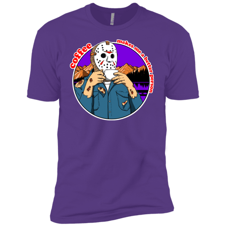 T-Shirts Purple Rush / YXS Coffee Makes Me Better Boys Premium T-Shirt