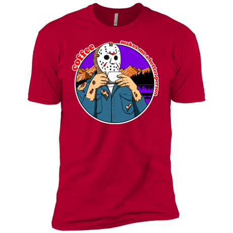 T-Shirts Red / YXS Coffee Makes Me Better Boys Premium T-Shirt
