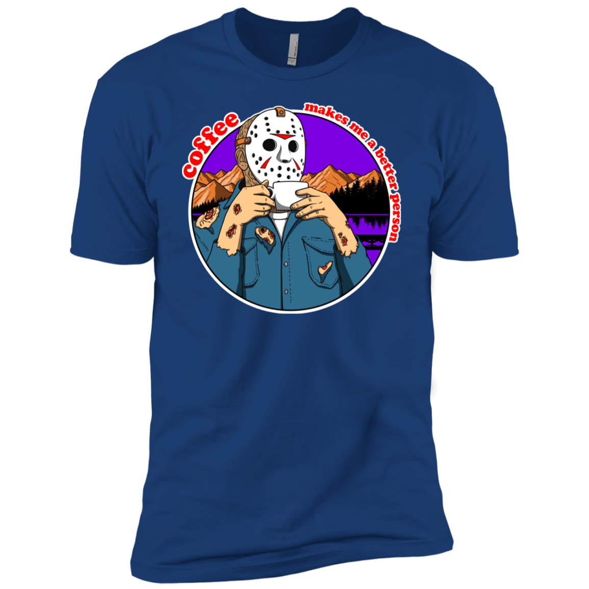 T-Shirts Royal / YXS Coffee Makes Me Better Boys Premium T-Shirt