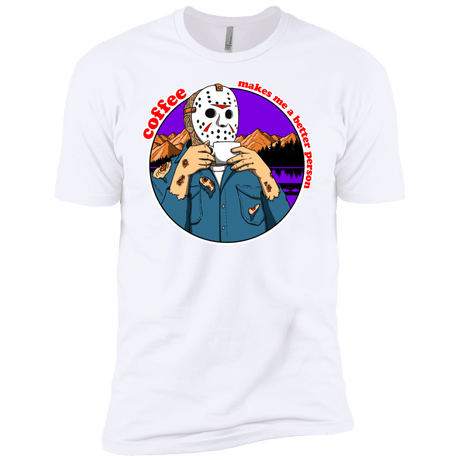 T-Shirts White / YXS Coffee Makes Me Better Boys Premium T-Shirt