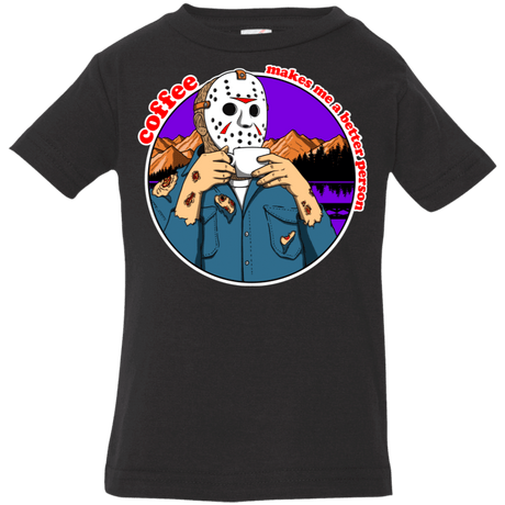 T-Shirts Black / 6 Months Coffee Makes Me Better Infant Premium T-Shirt