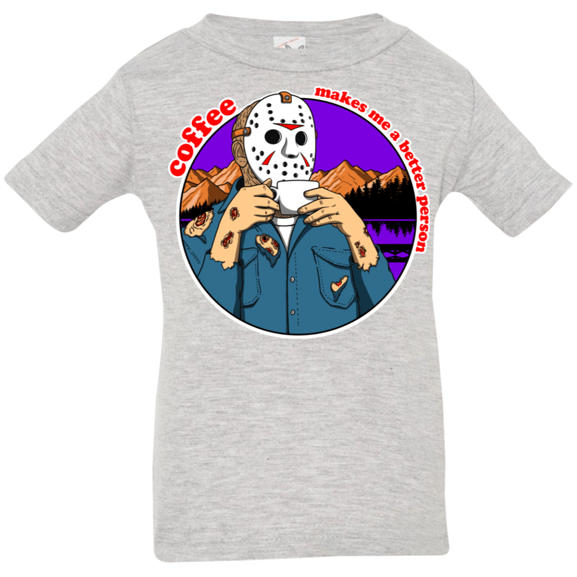 T-Shirts Heather Grey / 6 Months Coffee Makes Me Better Infant Premium T-Shirt