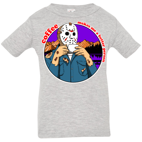 T-Shirts Heather Grey / 6 Months Coffee Makes Me Better Infant Premium T-Shirt