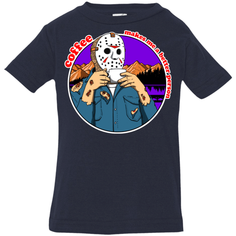 T-Shirts Navy / 6 Months Coffee Makes Me Better Infant Premium T-Shirt