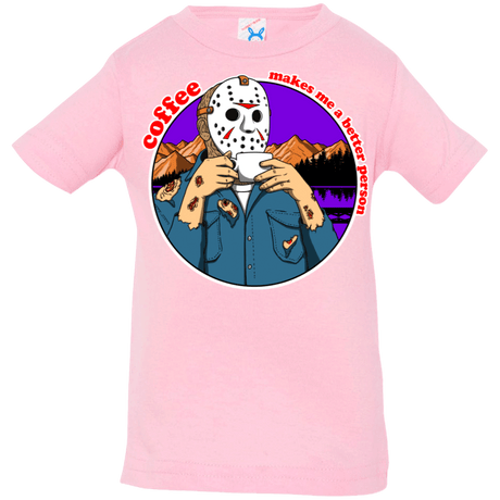 T-Shirts Pink / 6 Months Coffee Makes Me Better Infant Premium T-Shirt