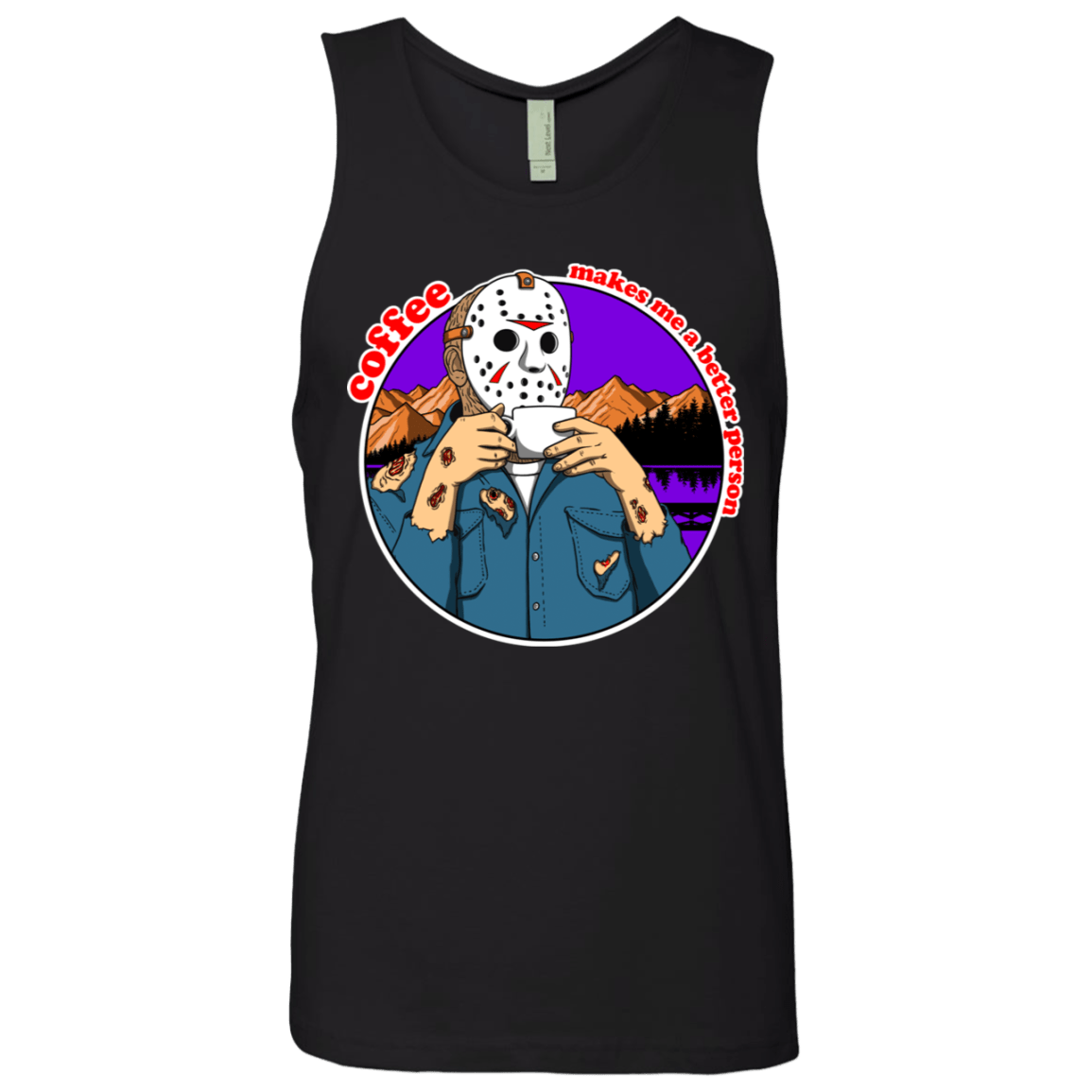 T-Shirts Black / S Coffee Makes Me Better Men's Premium Tank Top