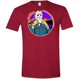 T-Shirts Cardinal Red / S Coffee Makes Me Better Men's Semi-Fitted Softstyle