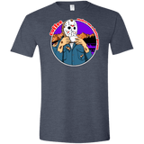 T-Shirts Heather Navy / S Coffee Makes Me Better Men's Semi-Fitted Softstyle