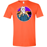 T-Shirts Orange / S Coffee Makes Me Better Men's Semi-Fitted Softstyle